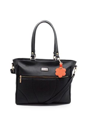 Bolso De Hombro Grande Macoly 878 Lilium Negro
