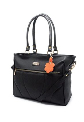 Bolso De Hombro Grande Macoly 878 Lilium Negro