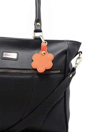 Bolso De Hombro Grande Macoly 878 Lilium Negro
