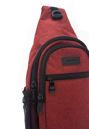 Bandolera Manos Libres Macoly Koala 281 Lona Rojo Textil