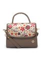 Bolso Manos Libres Macoly 838 Floralia Taupe de Macoly