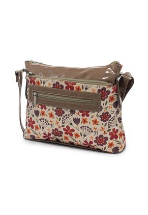 Bolso Manos Libres Macoly 817 Floralia Taupe