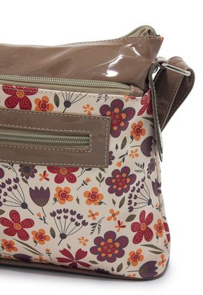 Bolso Manos Libres Macoly 817 Floralia Taupe