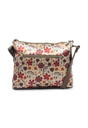 Bolso Manos Libres Macoly 817 Floralia Taupe