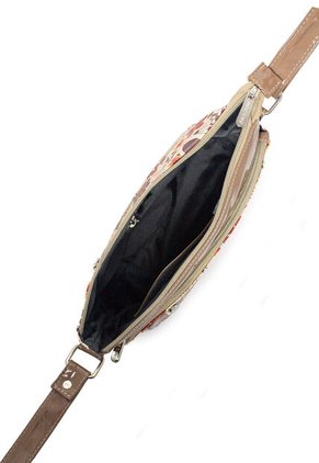 Bolso Manos Libres Macoly 817 Floralia Taupe