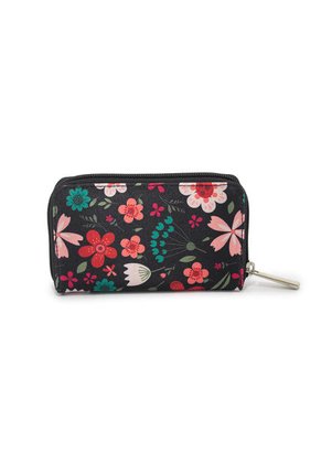Billetera Mediana Macoly A041 Floralia Negro