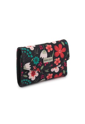 Billetera Mini Macoly A035 Floralia Negro