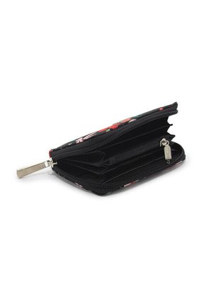 Billetera Mediana Macoly A041 Floralia Negro