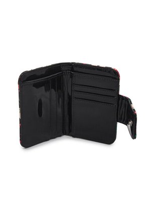 Billetera Mini Macoly A018 Floralia Negro