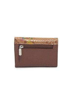 Billetera Mini A035 Cuero Tala Miel