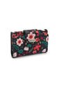 Billetera Mediana Macoly A016 Floralia Negro de Macoly