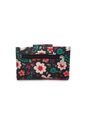Billetera Mediana Macoly A016 Floralia Negro de Macoly