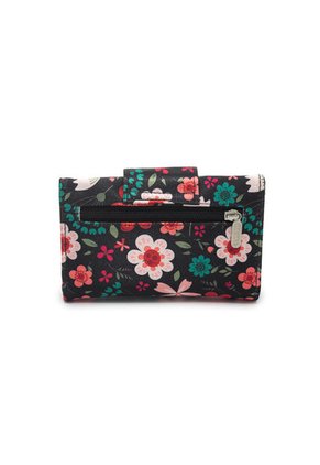 Billetera Mediana Macoly A016 Floralia Negro