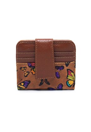 Billetera Mini Macoly C706 Cuero Tala Miel