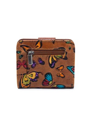 Billetera Mini Macoly C706 Cuero Tala Miel