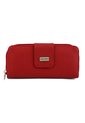 Billetera Grande A011 Cuero Rojo Liso de Macoly