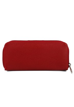 Billetera Grande A011 Cuero Rojo Liso