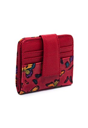 Billetera Mini Macoly C706 Cuero Tala Rojo