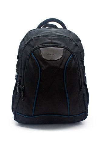 Morral Grande Macoly 266 Lona Negro X Azul Petroleo Macoly