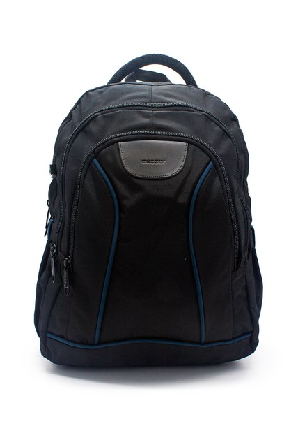 Morral Grande Macoly 266 Lona Negro X Azul Petroleo