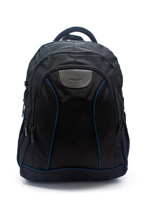 Morral Grande Macoly 266 Lona Negro X Azul Petroleo