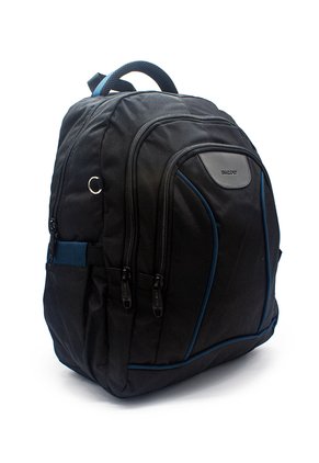 Morral Grande Macoly 266 Lona Negro X Azul Petroleo