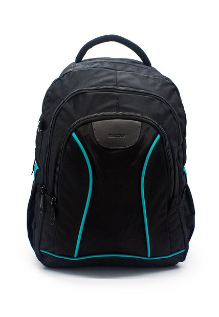 Morral Grande Macoly 266 Lona Negro X Verde Agua