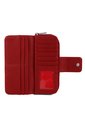 Billetera Grande A011 Cuero Rojo Liso de Macoly