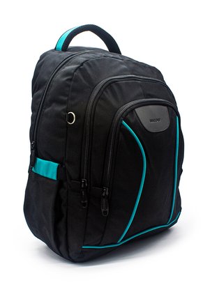 Morral Grande Macoly 266 Lona Negro X Verde Agua