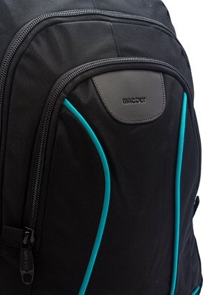 Morral Grande Macoly 266 Lona Negro X Verde Agua