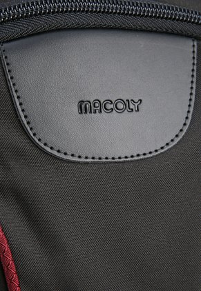 Morral Grande Macoly 266 Lona Negro X Vinotinto