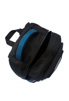 Morral Grande Macoly 266 Lona Negro X Azul Petroleo