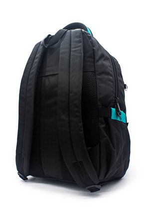 Morral Grande Macoly 266 Lona Negro X Verde Agua