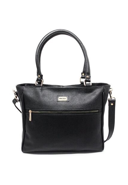 Bolso De Hombro M778 Cuero Negro Liso
