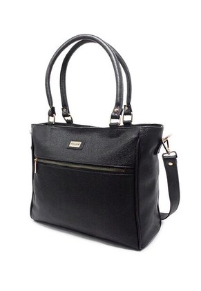 Bolso De Hombro M778 Cuero Negro Liso
