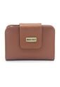 Billetera Mini Macoly A018 Cuero Miel Liso de Macoly