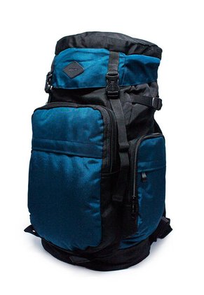 Morral Camping Macoly 313 Lona Negro X Azul Petroleo