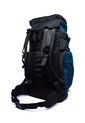 Morral Camping Macoly 313 Lona Negro X Azul Petroleo de Macoly