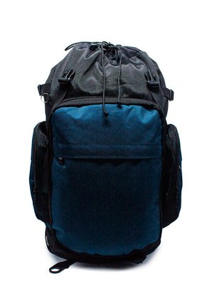 Morral Camping Macoly 313 Lona Negro X Azul Petroleo