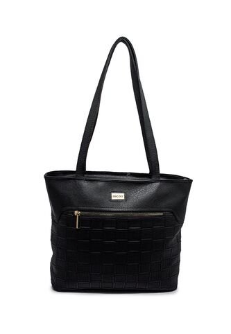 Bolso De Hombro Macoly 877 Lambani Negro Oro Macoly