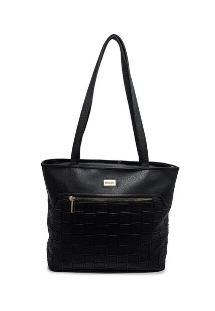Bolso De Hombro Macoly 877 Lambani Negro Oro