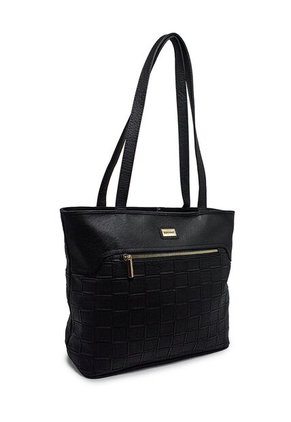 Bolso De Hombro Macoly 877 Lambani Negro Oro
