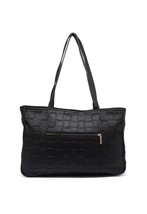 Bolso De Hombro Grande Macoly 774 Lambani Negro Oro