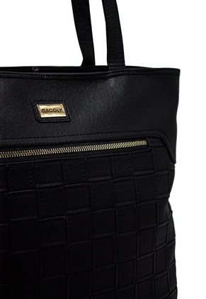 Bolso De Hombro Macoly 877 Lambani Negro Oro
