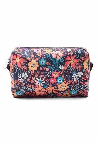 Cosmetiquera Grande Macoly Flora Azul Macoly