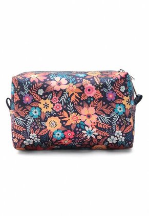 Cosmetiquera Grande Macoly Flora Azul