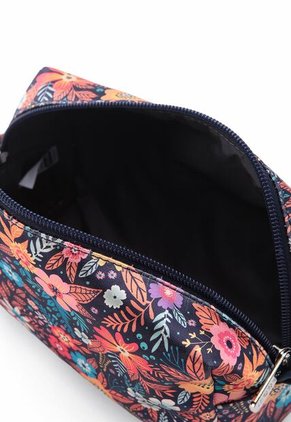 Cosmetiquera Grande Macoly Flora Azul