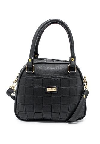 Cartera Manos Libres Macoly 875 Lambani Negro Oro Macoly