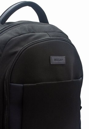 Morral Grande Macoly 285 Lona Negro X Azul Oscuro