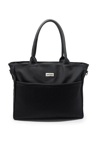 Bolso De Hombro Grande Macoly 870 Praga Negro Macoly